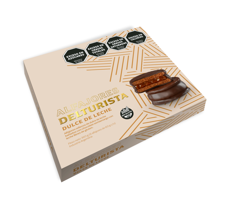 Caja Alfajores Dulce de leche 6 unid