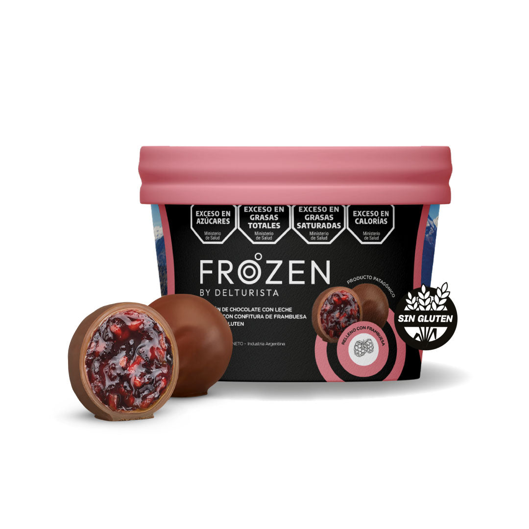 FROZEN Bombón Chocolate con leche y frambuesa